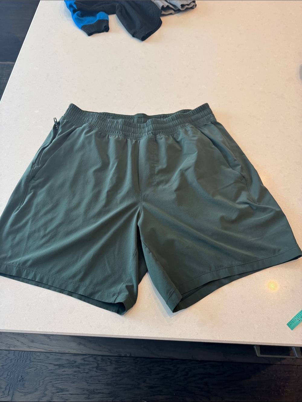 lululemon athletica Men's Dark Olive Performance Shorts